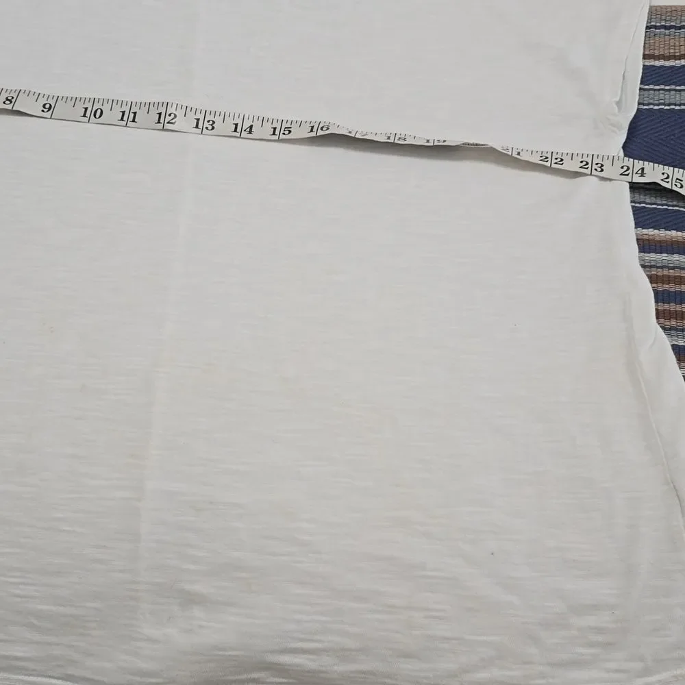 fresh produce White Scoop Neck‎ Short Sleeve Tee OS